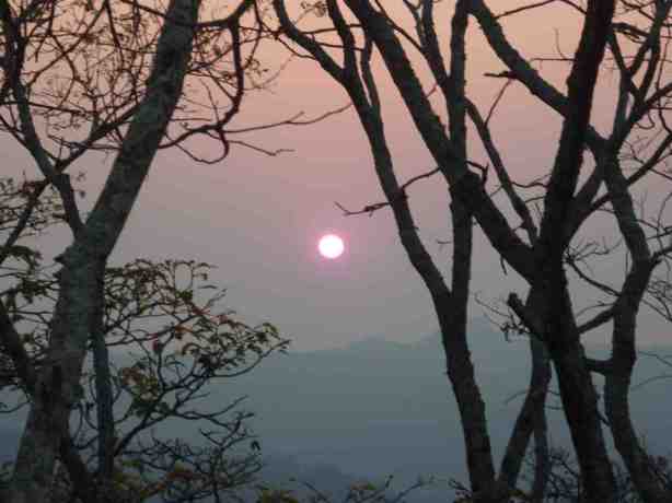 Hwdeza Mountain haze sunset