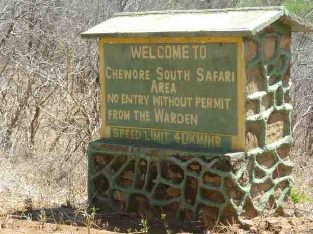 Chewore Sign